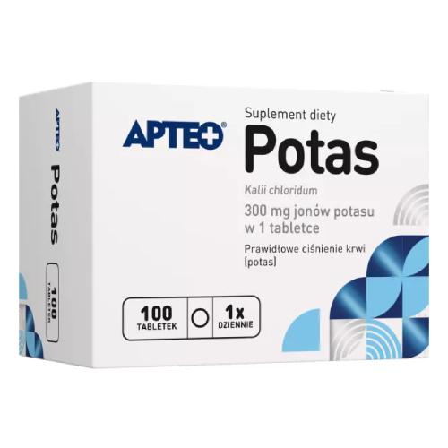 Zdjęcie produktu - Potas APTEO, 100 tabletek