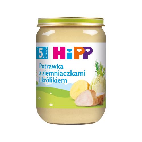 Zdjęcie produktu - HiPP Potrawka z ziemniaczkami i kr&oacute;likiem po 5. miesiącu, 190 g