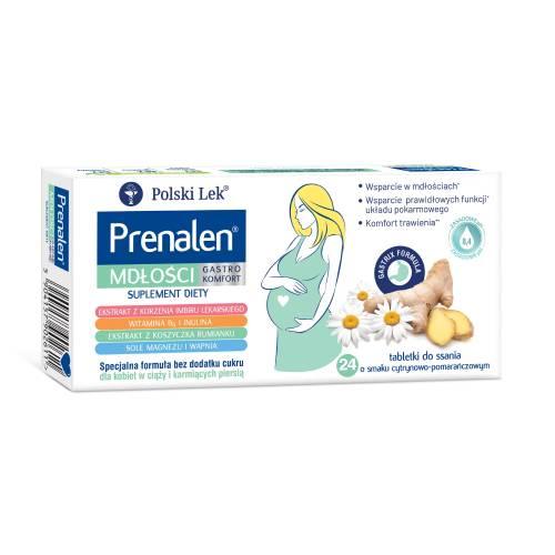 Zdjęcie produktu - PRENALEN Mdłości, 24tabl. do ssania