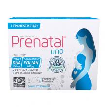 Zdjęcie produktu - Prenatal Uno, 30 kaps. + 30 kaps. - suplement diety z kwasem foliowym i DHA dla kobiet w ciąży