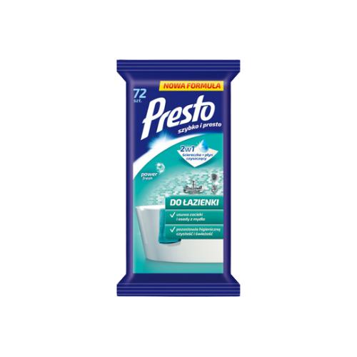 Zdjęcie produktu - PRESTO 2W1 do łazienki, 72 szt.