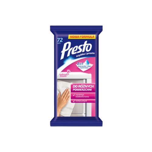 Zdjęcie produktu - PRESTO 2W1 do r&oacute;żnych powierzchni, 72 szt.