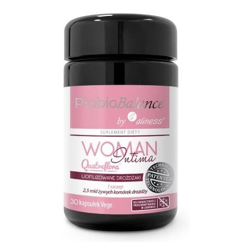 Zdjęcie produktu - Aliness ProbioBalance Woman Intima Quatreflora 2,5 mld, 30 kaps.