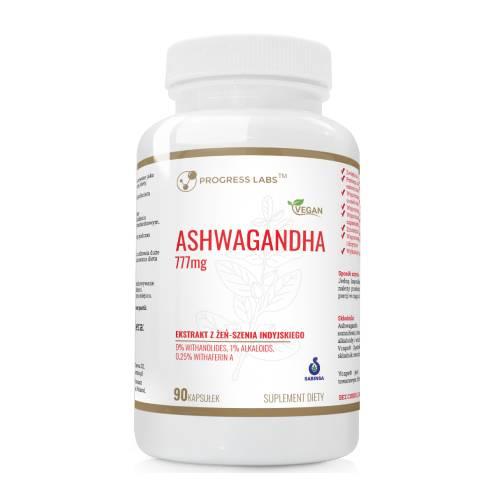 Zdjęcie produktu - Progress Labs Ashwagandha Extract 777mg, 90 kaps.