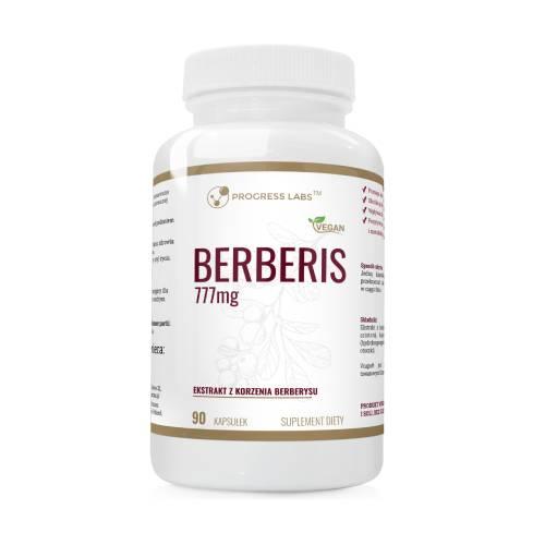Zdjęcie produktu - Progress Labs Berberis Ekstrakt z korzenia berberysu 777 mg, 90 kaps.
