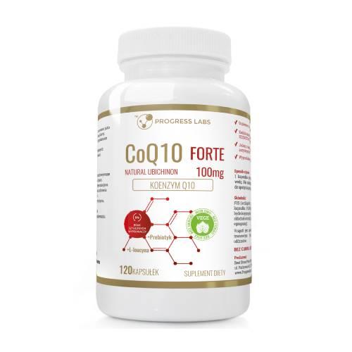 Zdjęcie produktu - PROGRESS LABS Coenzyme Q10 Forte 100 mg + L-leucyna, 120 kaps.