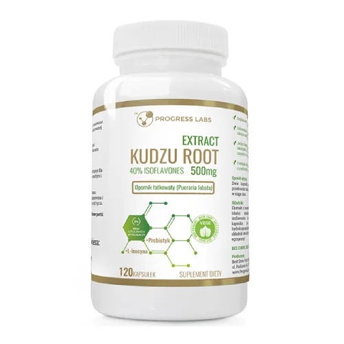 Zdjęcie produktu - Progress Labs Kudzu Root ekstrakt 500 mg, 120 kaps.