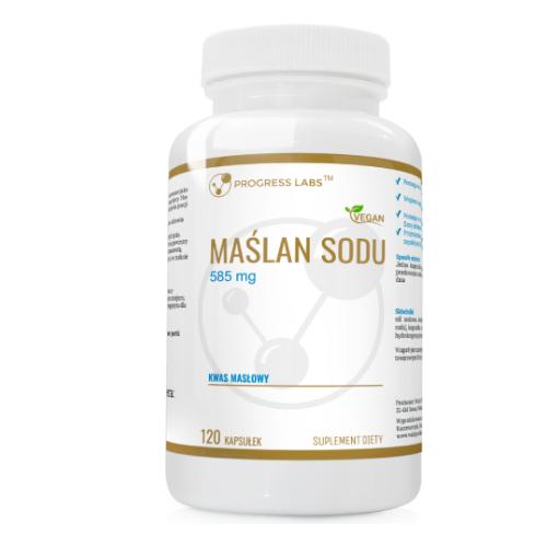 Zdjęcie produktu - Progress Labs Maślan sodu 585 mg, 120 kaps.
