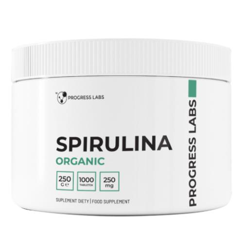 Zdjęcie produktu - Progress Labs Spirulina Organic 250 mg, 1000 tabl.