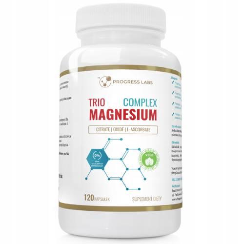 Zdjęcie produktu - Progress Labs Trio Magnesium Complex, 120 kaps.