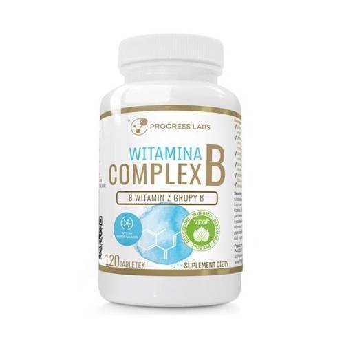 Zdjęcie produktu - Progress Labs Witamina B Complex, 120 tabl.
