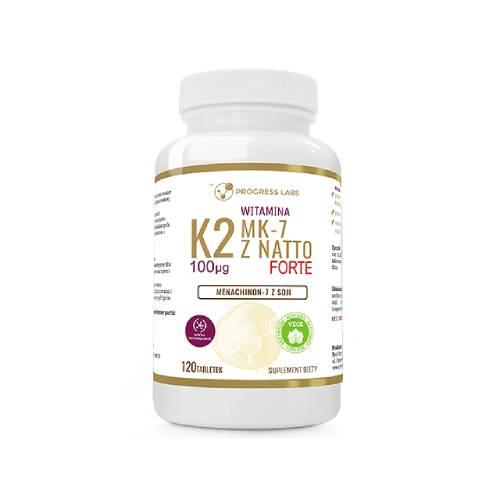 Zdjęcie produktu - Progress Labs Witamina K2 MK-7 100 mcg, 120 tabl.