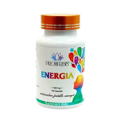 Zdjęcie produktu - PROHERBIS Energia, 100 kapsułek