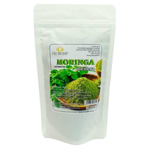 Zdjęcie produktu - PROHERBIS Moringa Liść Cięty, 50 g