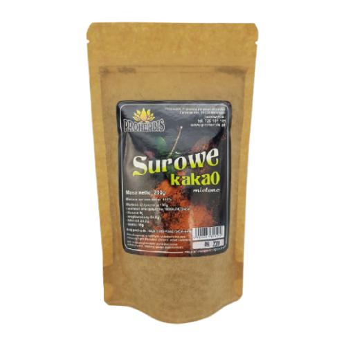 Zdjęcie produktu - PROHERBIS Surowe kakao mielone, 200g