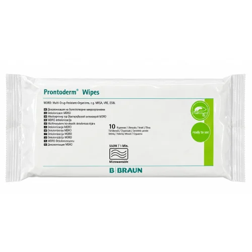 Zdjęcie produktu - B.BRAUN Prontoderm Wipes Chusteczki, 10 szt.