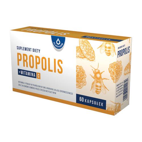 Zdjęcie produktu - Propolis z witaminą C, 60 kapsułek OLEOFARM