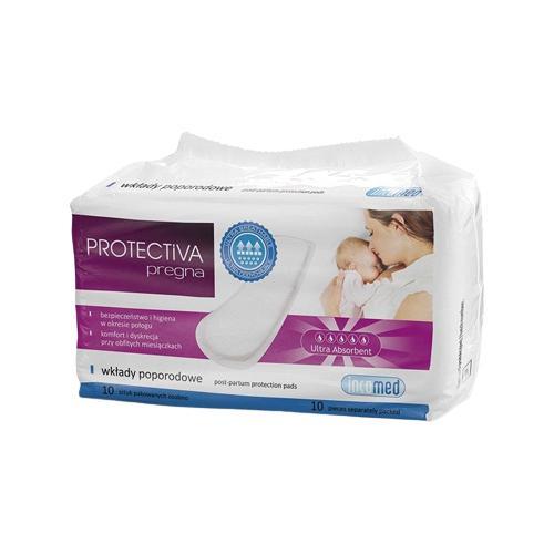 Zdjęcie produktu - Protectiva Pregna Wkłady poporodowe, 10szt. (5%)
