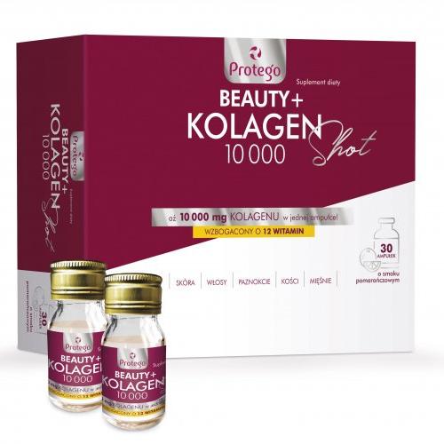 Zdjęcie produktu - Protego Beauty+ Kolagen 10000 Shot, 30 amp.