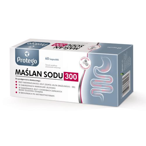 Zdjęcie produktu - Maślan sodu 300, 60 kapsułek PROTEGO 