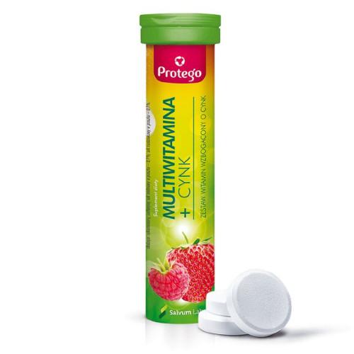 Zdjęcie produktu - Protego Multiwitamina + Cynk, 20tabl. musujących