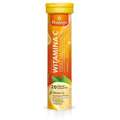 Zdjęcie produktu - WITAMINA C 1000 Protego, 20tabl. musujących