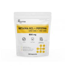 Zdjęcie produktu - Proton Labs Betaina HCL + Pepsyna 800 mg, 100 kaps.