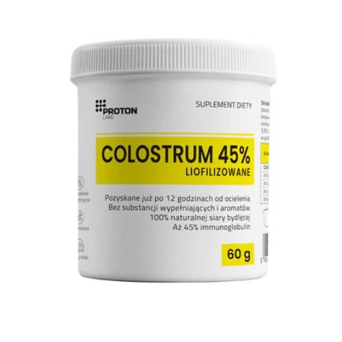 Zdjęcie produktu - Proton Labs Colostrum 45% IG 1000 mg, 60 g