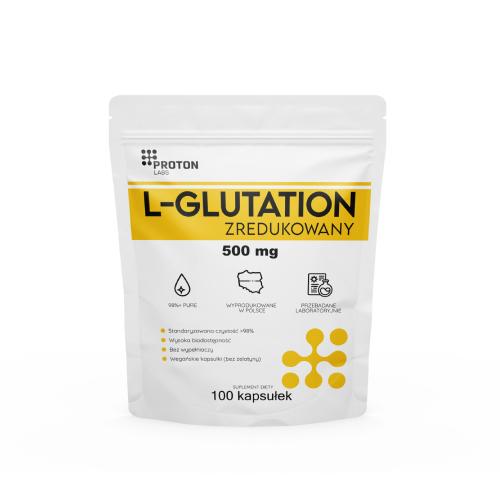 Zdjęcie produktu - Proton Labs L-Glutation zredukowany 500 mg, 100 kaps.