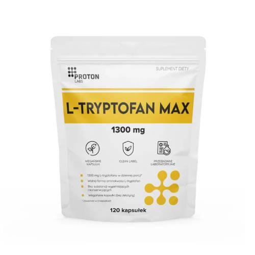Zdjęcie produktu - Proton Labs L-tryptofan Max 1300 mg, 120 kaps.