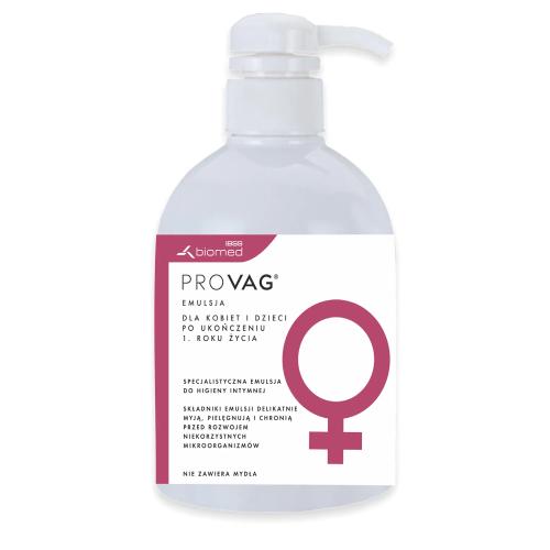 Zdjęcie produktu - Provag Emulsja do higieny intymnej z kwasem mlekowym, 500 ml