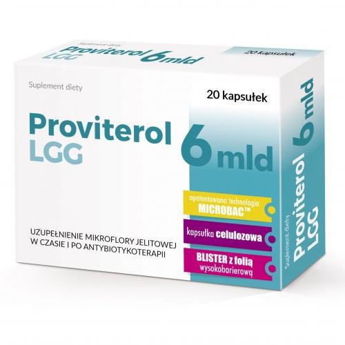 Zdjęcie produktu - Proviterol LGG 6 mld, 20 kaps.