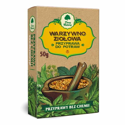 Zdjęcie produktu - DARY NATURY Przyprawa warzywno-ziołowa do potraw, 50g