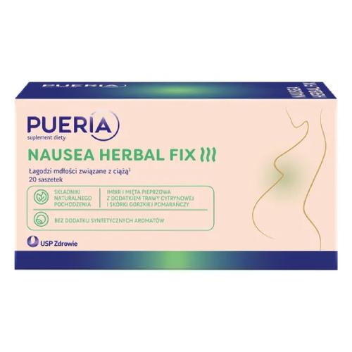 Zdjęcie produktu - Pueria Nausea Herbal Fix, 20 saszetek
