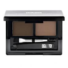 Zdjęcie produktu - PUPA Designer Set Cienie do brwi - 002 Brown, 1,1g