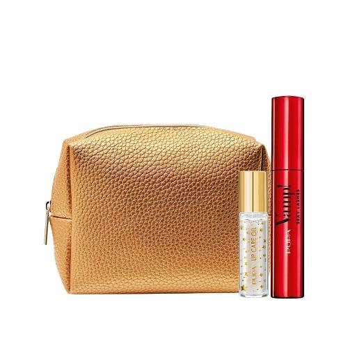 Zdjęcie produktu - PUPA Vamp! Zestaw prezentowy: Mascara Vamp! Sexy Lashes 12ml + Lip Care Oil 9,5ml + Kosmetyczka