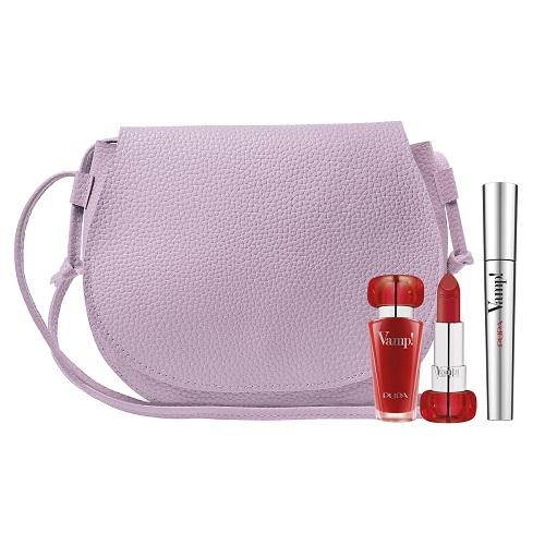 Zdjęcie produktu - PUPA Vamp! Zestaw: Mascara Vamp! 9ml + Pomadka Vamp! Lipstick 303 Iconic Red 3,5g + Torba na ramię