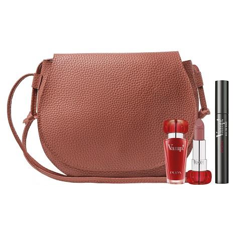Zdjęcie produktu - PUPA Vamp! Zestaw prezentowy: Mascara Vamp! All in One 9ml + Pomadka Vamp! 103 Tea Rose 3,5g + Torba na ramię