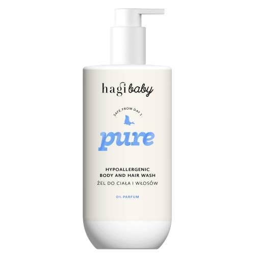 Zdjęcie produktu - Hagi Baby Pure Hipoalergiczny Żel do mycia ciała i włos&oacute;w z panthenolem dla dzieci i niemowląt, 300 ml