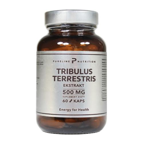 Zdjęcie produktu - Pureline Nutrition Tribulus Terrestris Buzdyganek Ekstrakt 500 mg, 60 kapsułek
