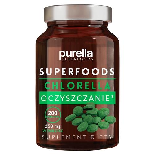 Zdjęcie produktu - Purella Chlorella Oczyszczanie, 200 tabl.