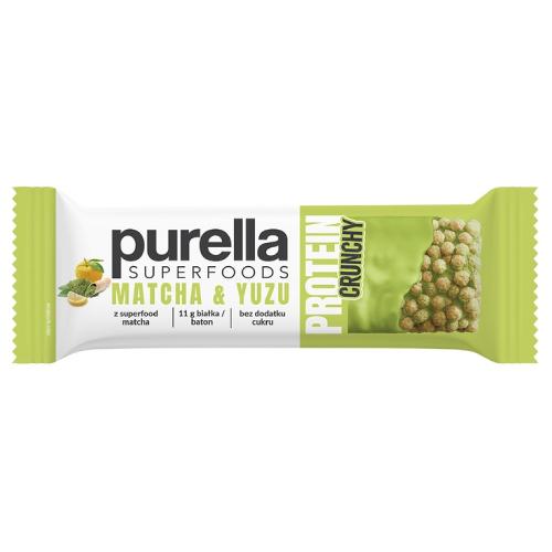 Zdjęcie produktu - PURELLA Protein Crunchy Matcha & Yuzu Baton białkowy, 45 g