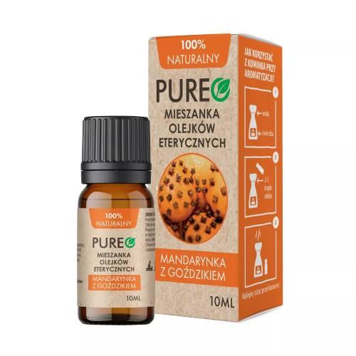 Zdjęcie produktu - Pureo Mieszanka naturalnych olejk&oacute;w eterycznych Mandarynka z goździkiem, 10 ml