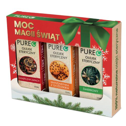 Zdjęcie produktu - PUREO Moc Magii Świąt Zestaw olejk&oacute;w eterycznych, 3x10ml