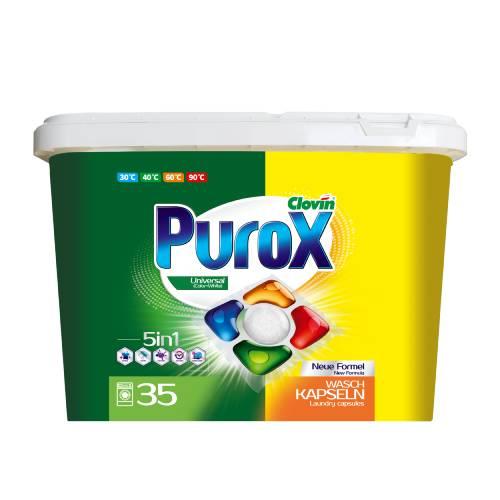 Zdjęcie produktu - PUROX UNIVERSAL Kapsułki do prania 5w1, 35 szt.