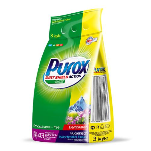 Zdjęcie produktu - PUROX UNIVERSAL Proszek do prania uniwersalny, 3 kg