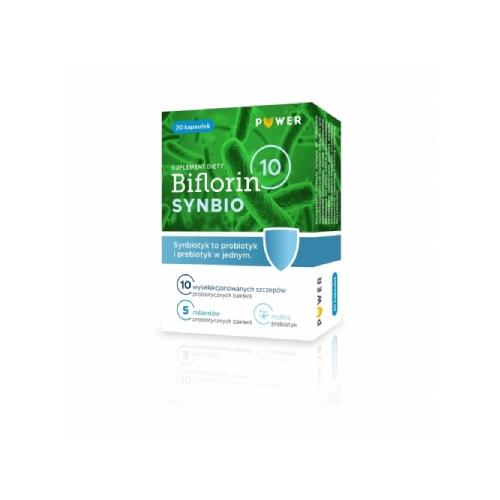 Zdjęcie produktu - PUWER Biflorin 10 SYNBIO Synbiotyk, 20kaps.