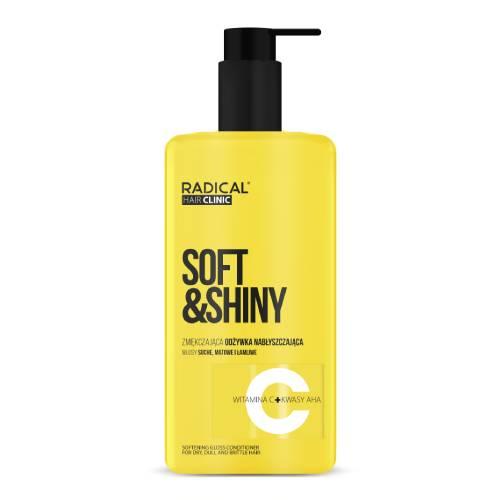 Zdjęcie produktu - Farmona Radical Hair Clinic Soft&Shiny Zmiękczająca odżywka nabłyszczająca, 260 ml