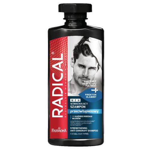 Zdjęcie produktu - FARMONA RADICAL MEN Przeciwłupieżowy szampon wzmacniający, 400ml