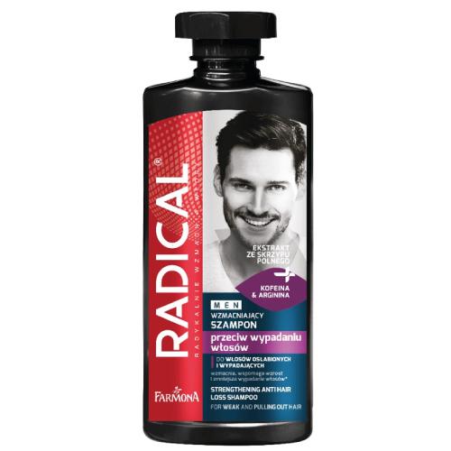 Zdjęcie produktu - FARMONA RADICAL MEN Wzmacniający szampon przeciw wypadaniu włos&oacute;w, 400ml
